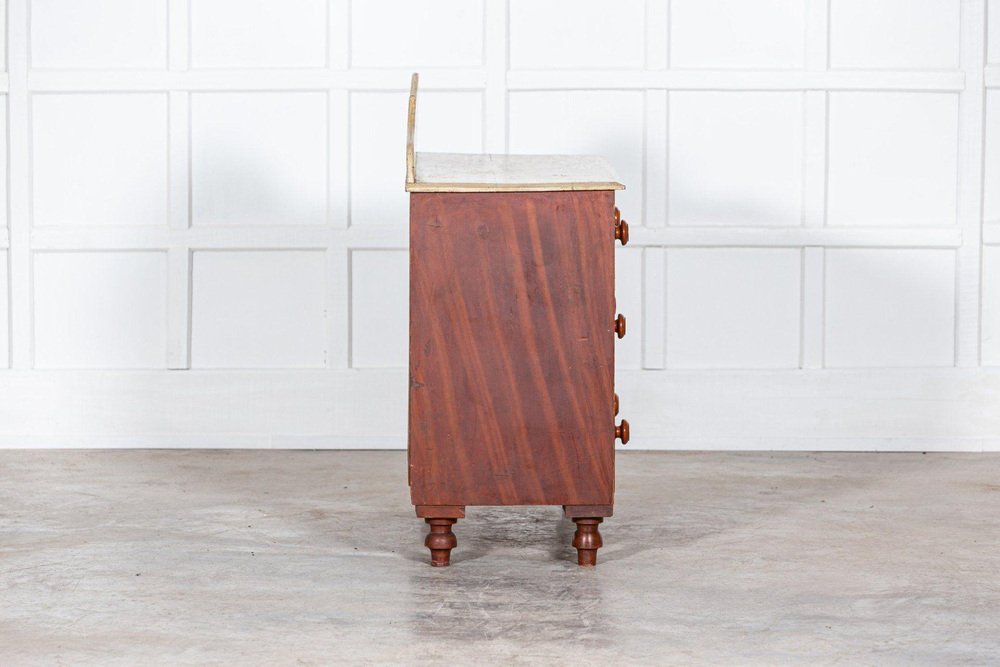 19th Century Irish Grained Pine Chest of Drawers, 1860s for sale at Pamono