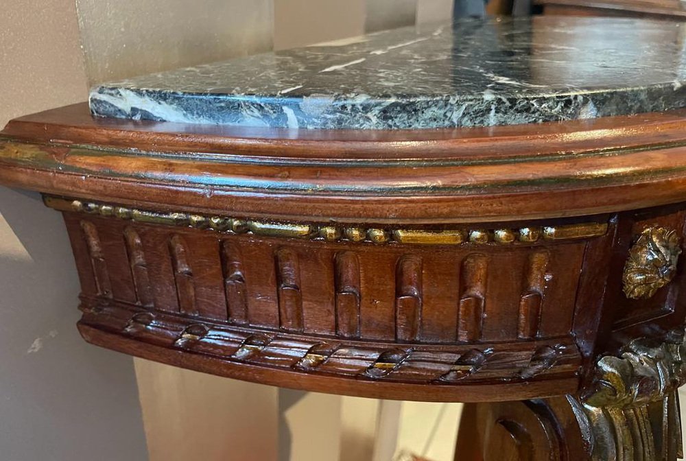 Vintage HalfMoon Console Table for sale at Pamono