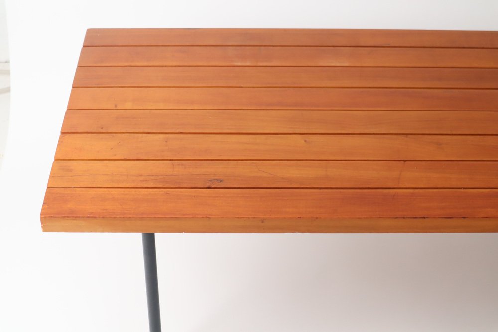 Teak Bank Lattenbank, 1960s for sale at Pamono