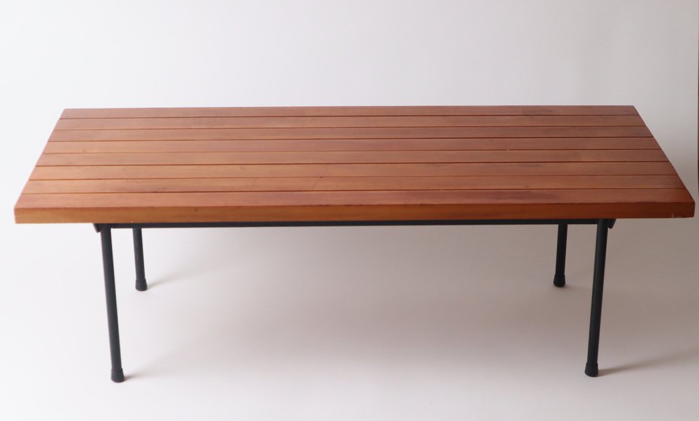 Teak Bank Lattenbank, 1960s for sale at Pamono