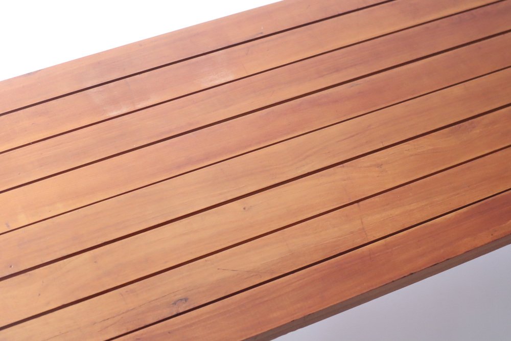 Teak Bank Lattenbank, 1960s for sale at Pamono