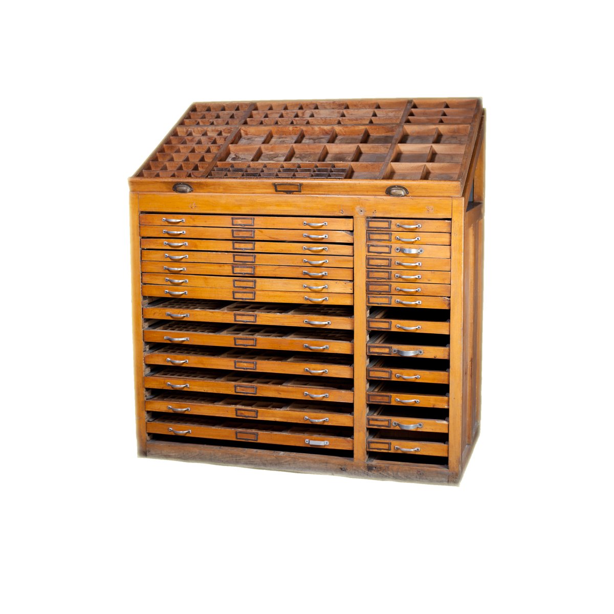 Antique Printers Cabinet, 1890s For Sale At Pamono Antique Printers Cabinet, 1890s - Antique Printers Cabinet, 1890s For Sale At Pamono