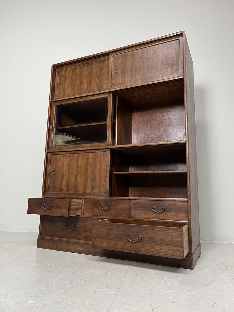 Cajonera japonesa Cha Tansu Shōwa MidCentury, años 40 en venta en Pamono