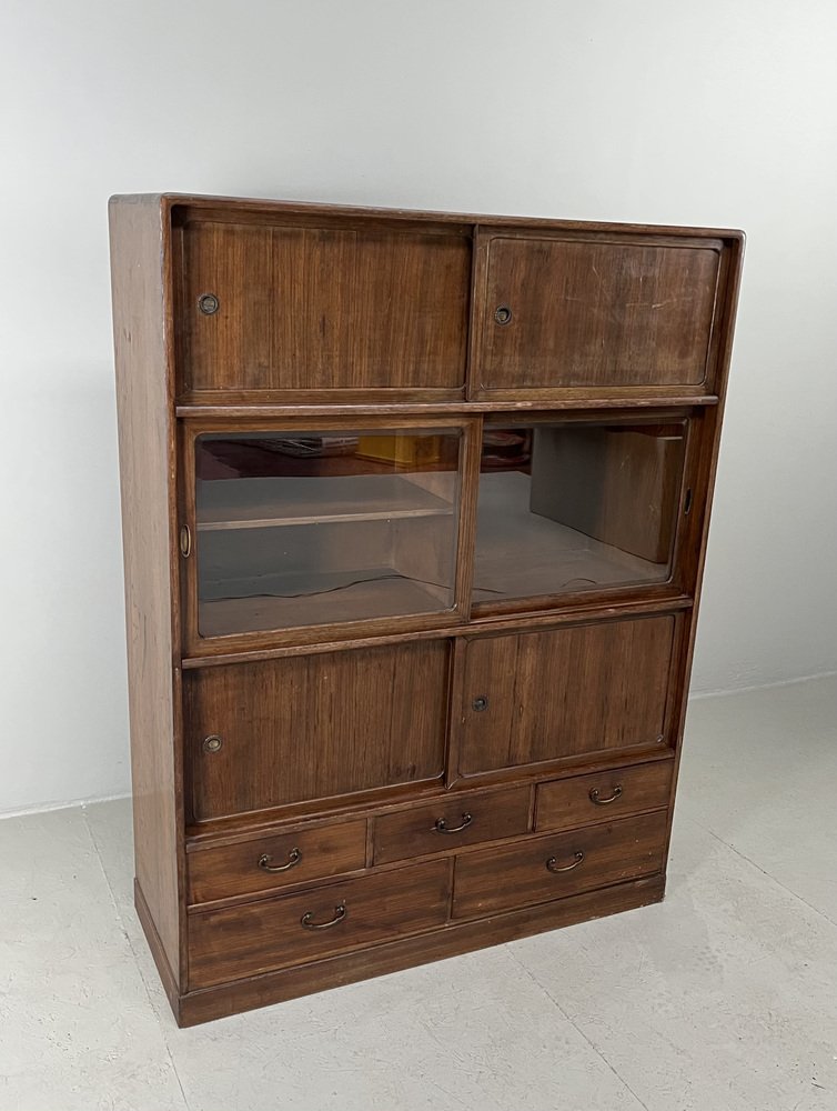 Cajonera japonesa Cha Tansu Shōwa MidCentury, años 40 en venta en Pamono