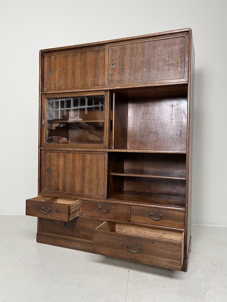 Cajonera japonesa Cha Tansu Shōwa MidCentury, años 40 en venta en Pamono