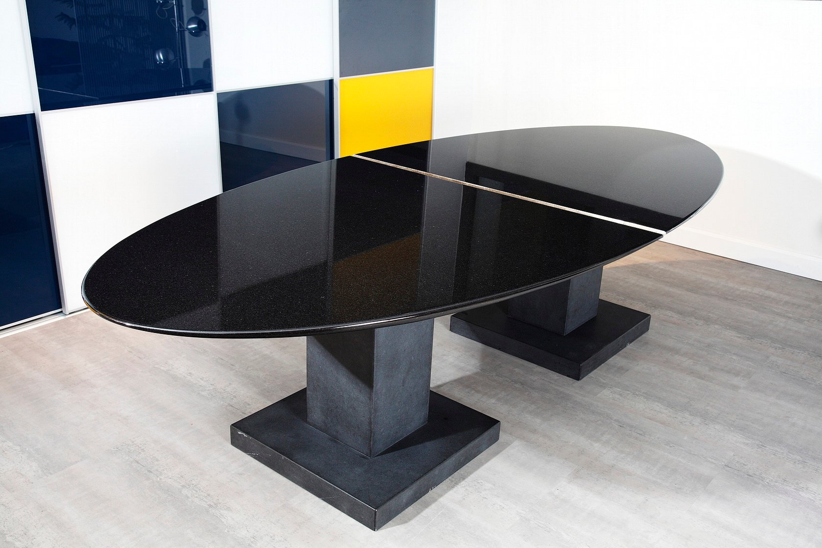 Black Granite Dining Table By Michael Pice For At Pamono Black Granite Dining Table By Michael Pice