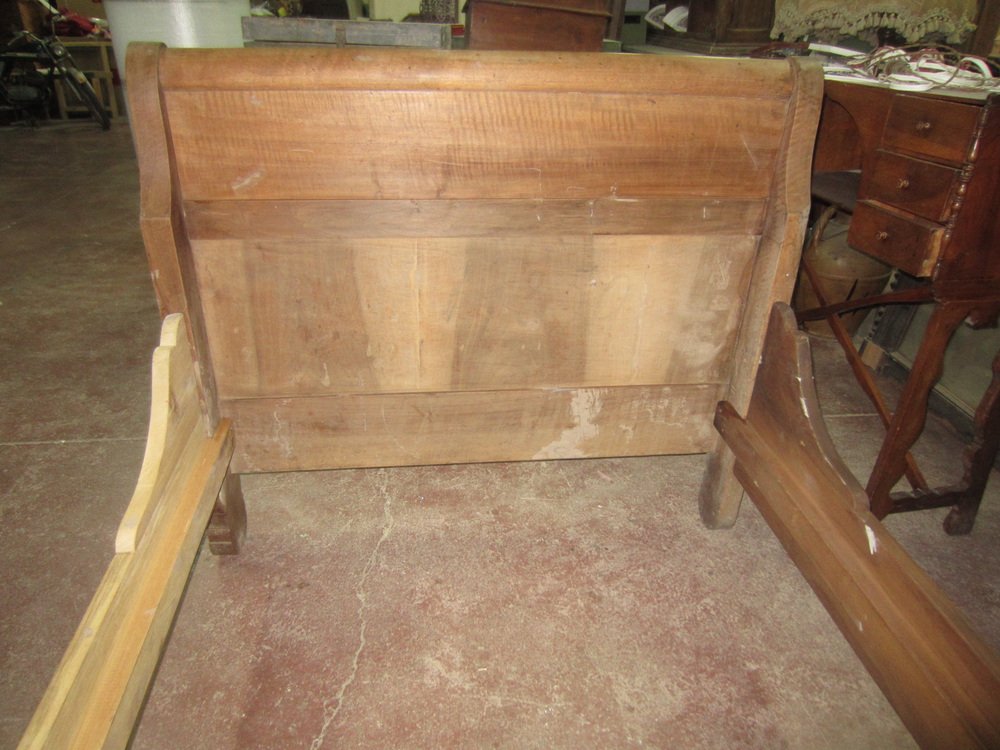 Antique Wooden Boat Bed for sale at Pamono