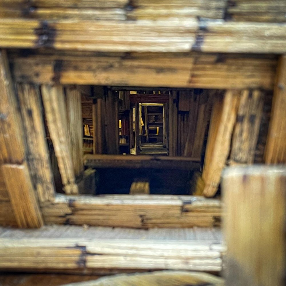 Folk Art Scale Model Ship or Boat in Matchsticks for sale at Pamono