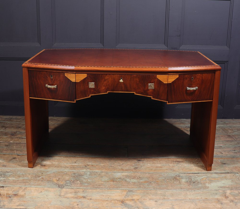 Französischer Art Deco Palisander Schreibtisch, 1925 bei Pamono kaufen