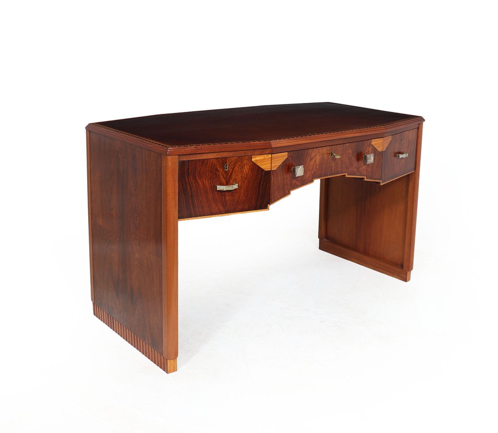 Französischer Art Deco Palisander Schreibtisch, 1925 bei Pamono kaufen