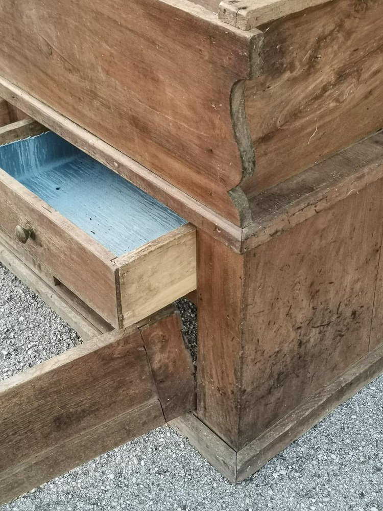 Italian Hardwood Flared Sideboard, 1800s for sale at Pamono