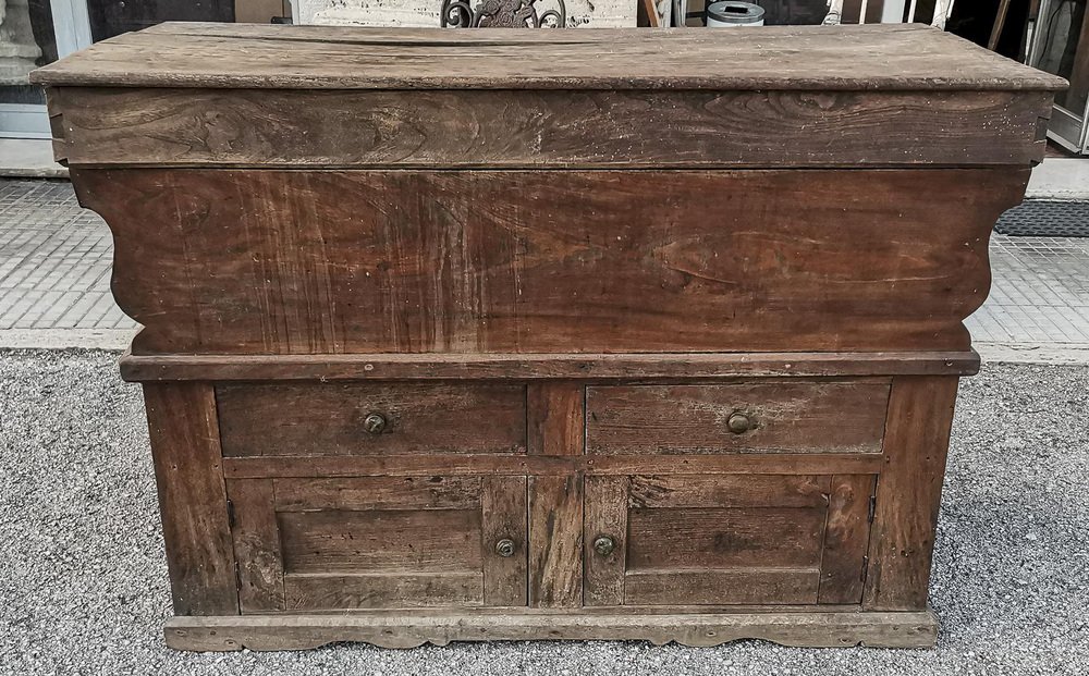 Italian Hardwood Flared Sideboard, 1800s for sale at Pamono
