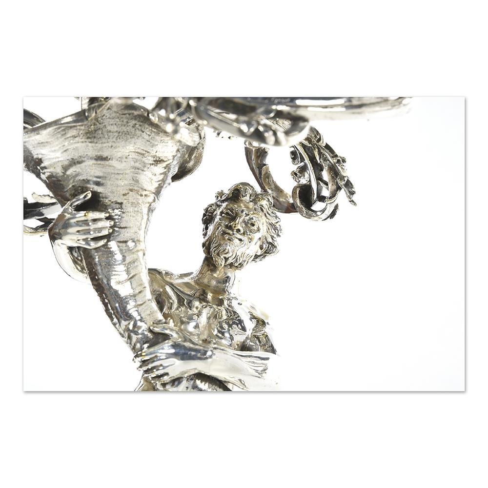 Jugendstil Satyr und Nymphe Kerzenhalter, 2er Set bei Pamono kaufen