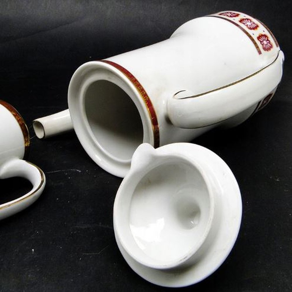 Postmodern Coffee Pot and Milk Jug from Ćmielów, Poland, 1970s, Set of