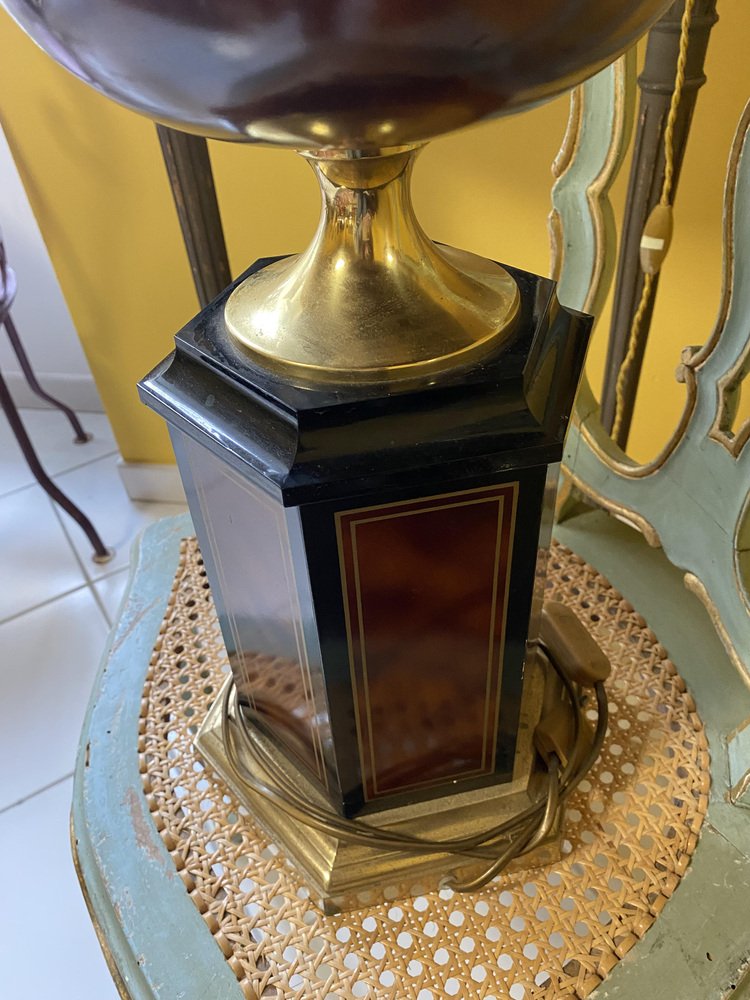 Vintage Lacquered Lamp Stand for sale at Pamono