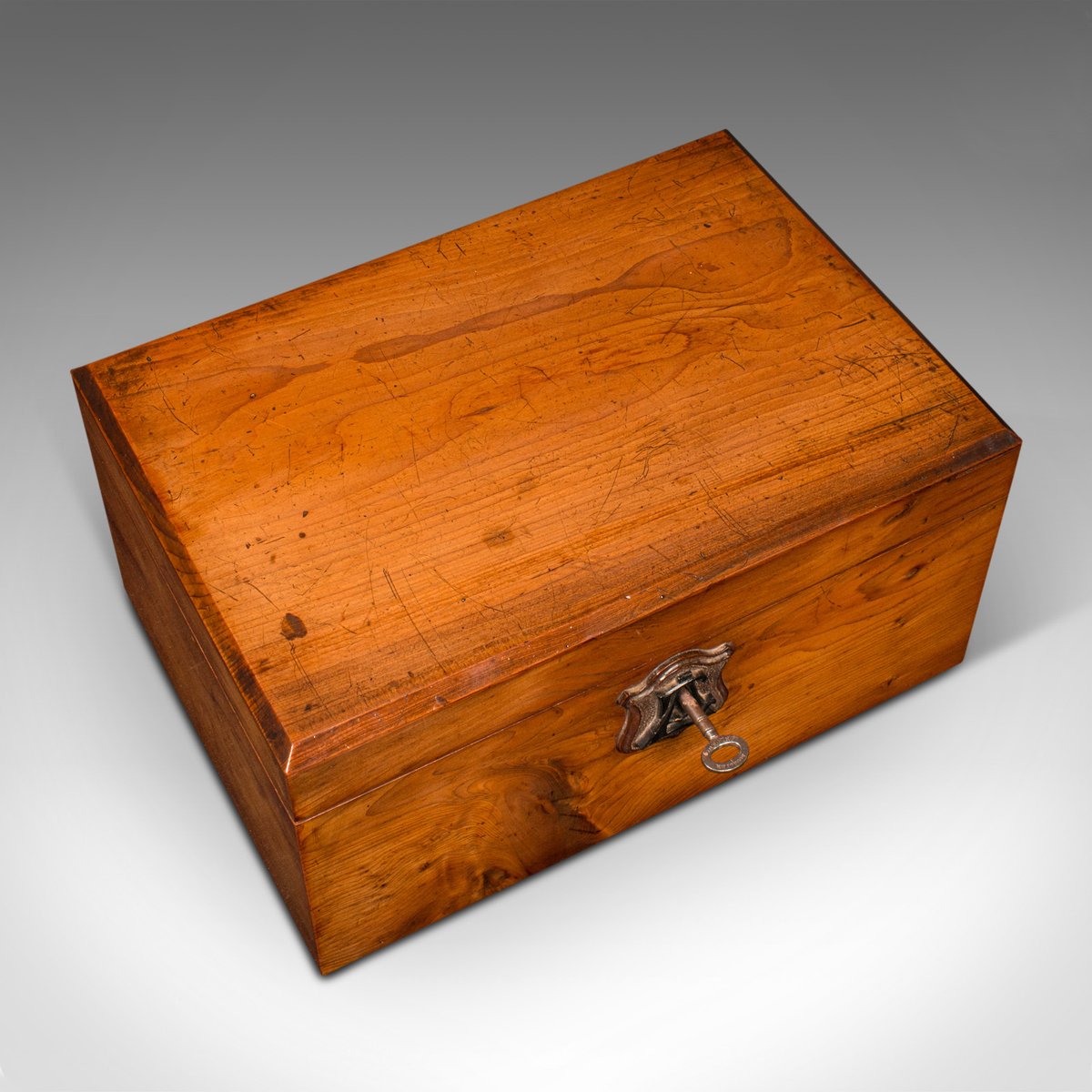 Antique Scottish Victorian Sycamore Keepsake Box, 1880s for sale at Pamono