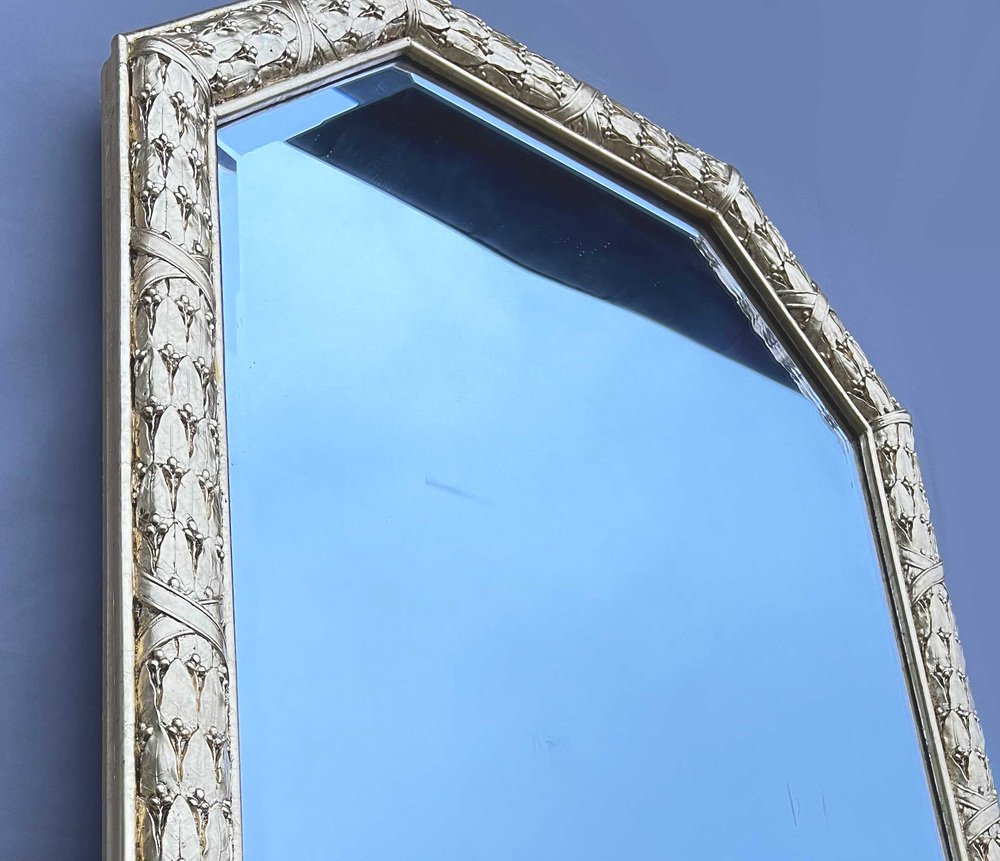 Large Vintage Mirror in Gold Frame for sale at Pamono
