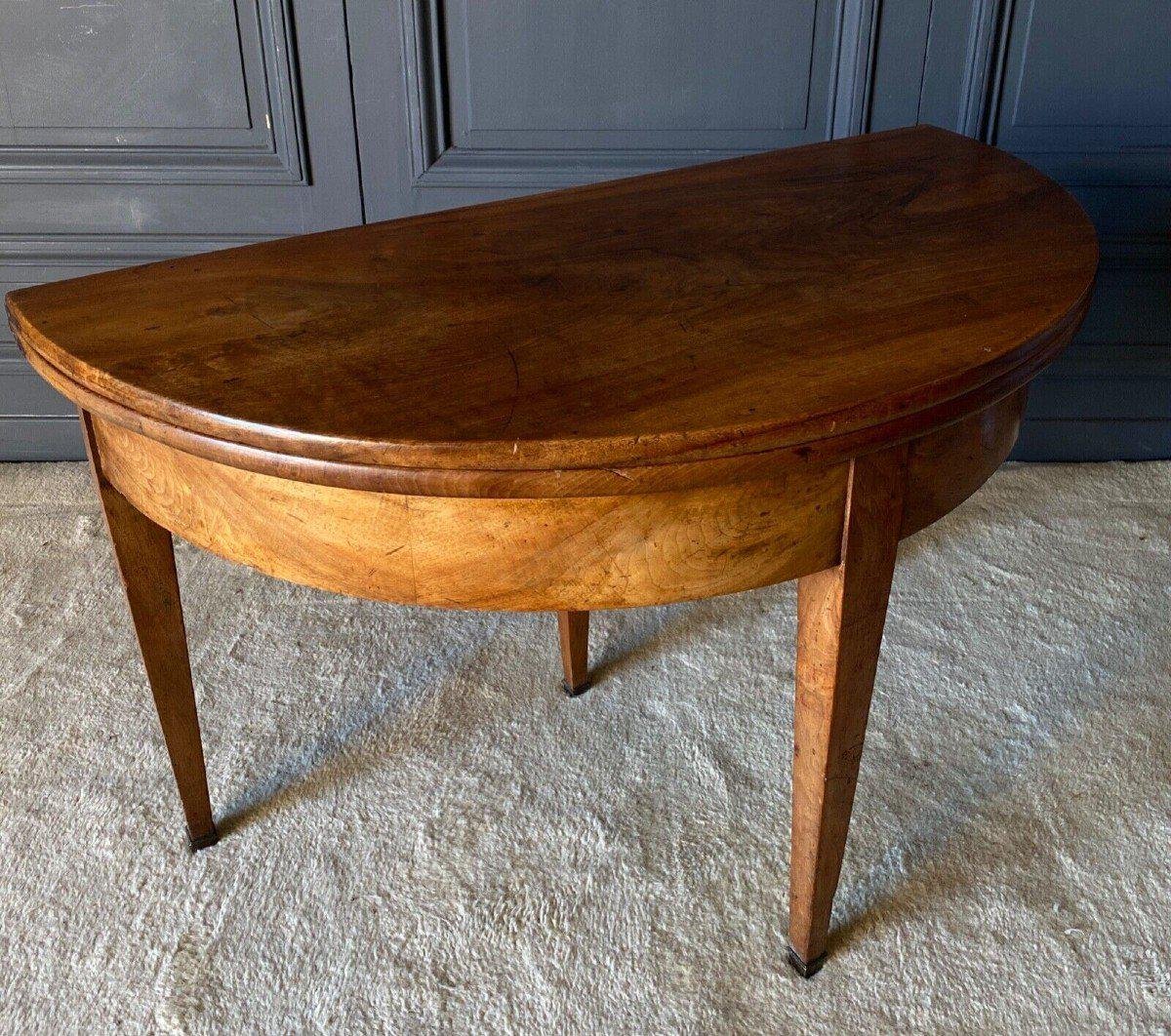 Half Moon Console in Walnut First Part of the Three System