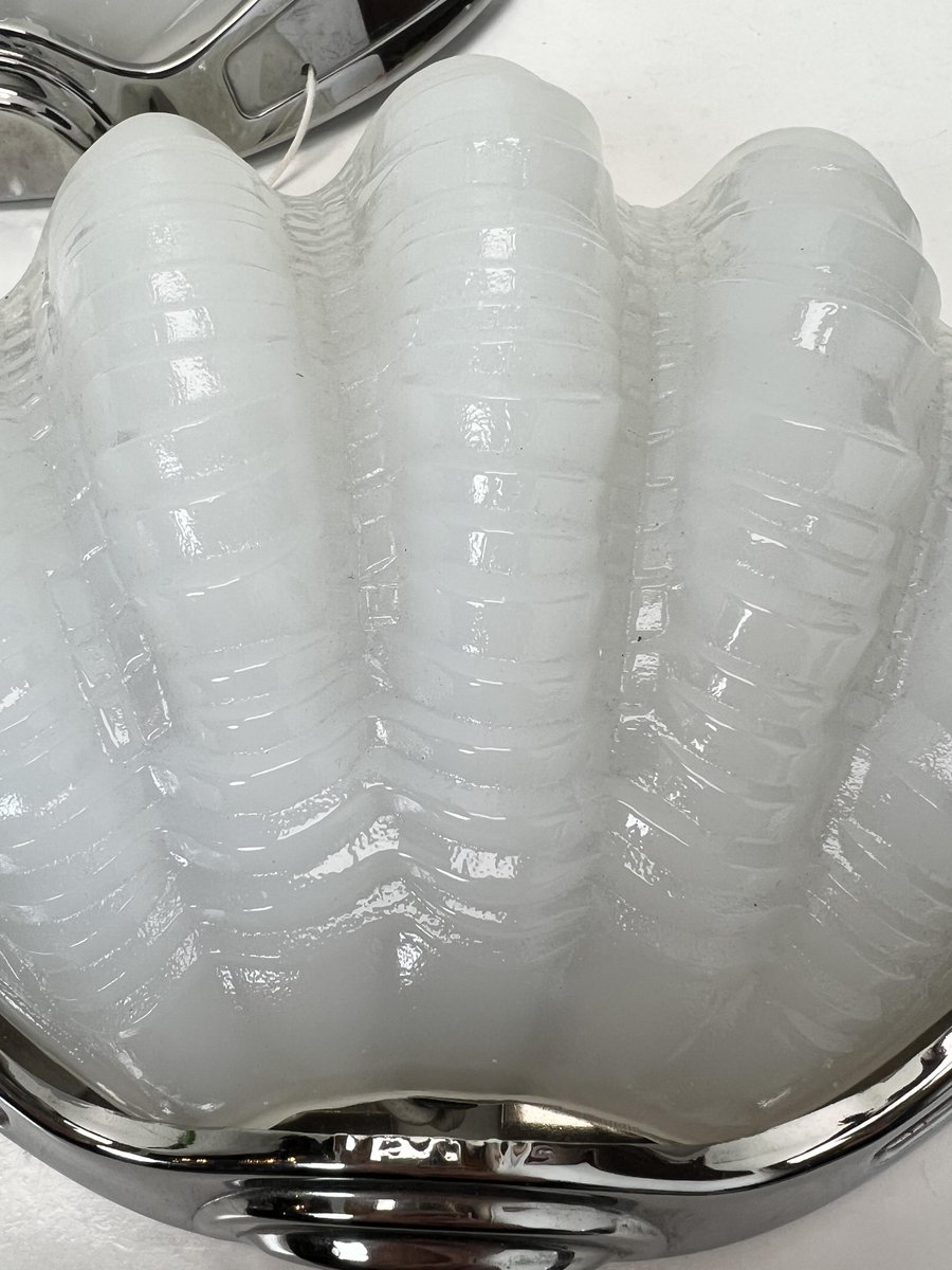 Linibid Light Shell Art Deco Shell Wall Lights, 1920s, Set of 2 for sale at Pamono