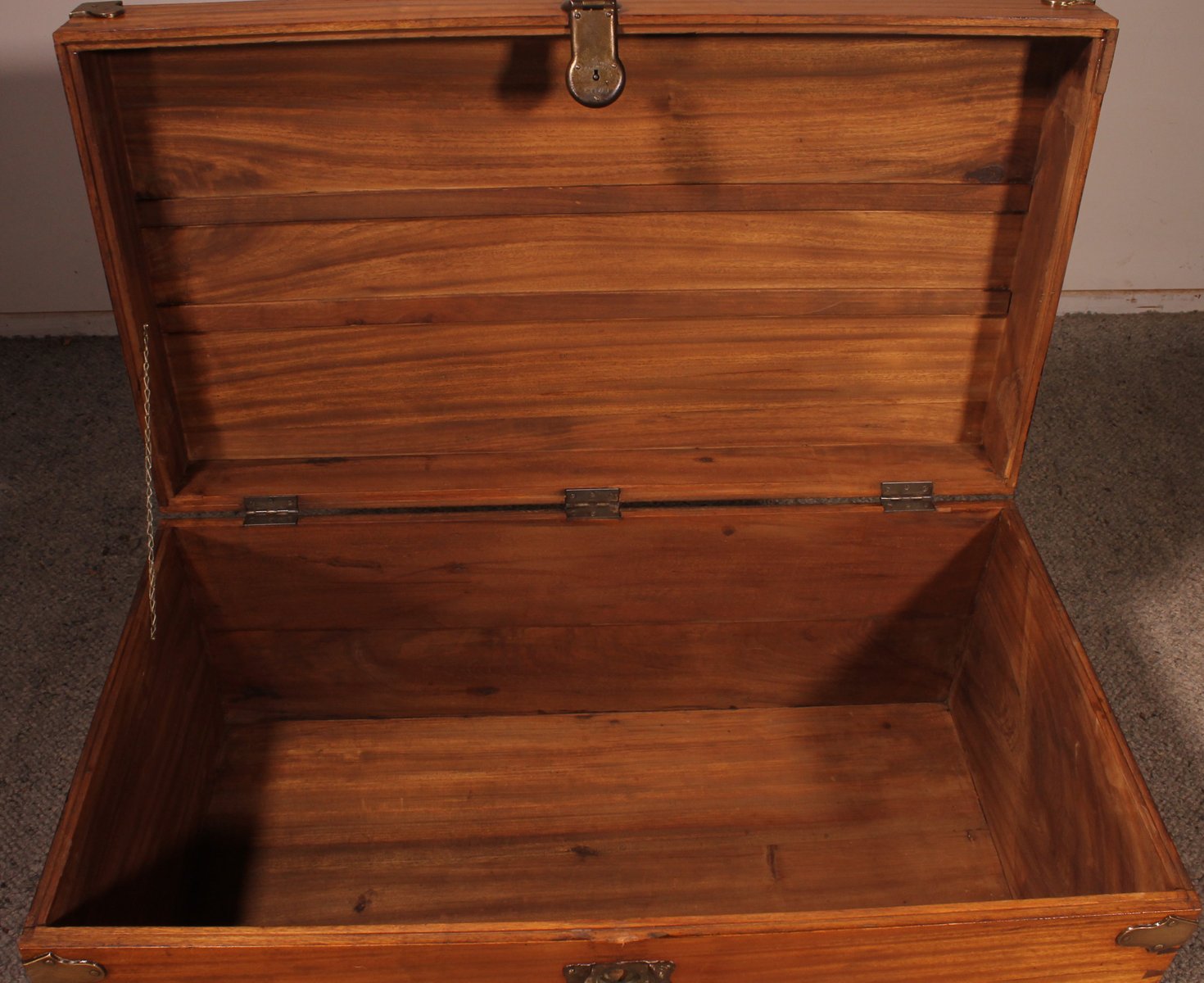 Camphor Wood Campaign Chest for sale at Pamono