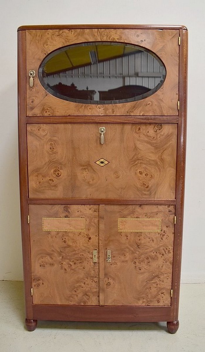 Art Deco Cabinet In Thuya Burl Veneer 1920s For Sale At Pamono art-deco-cabinet-in-thuya-burl-veneer-1920s-for-sale-at-pamono