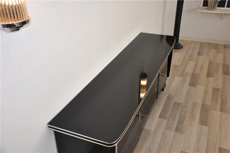 Credenza bassa Art Déco lucida in vendita su Pamono