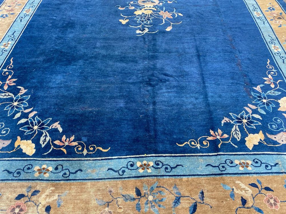 Large Antique Chinese Rug, 1890s for sale at Pamono