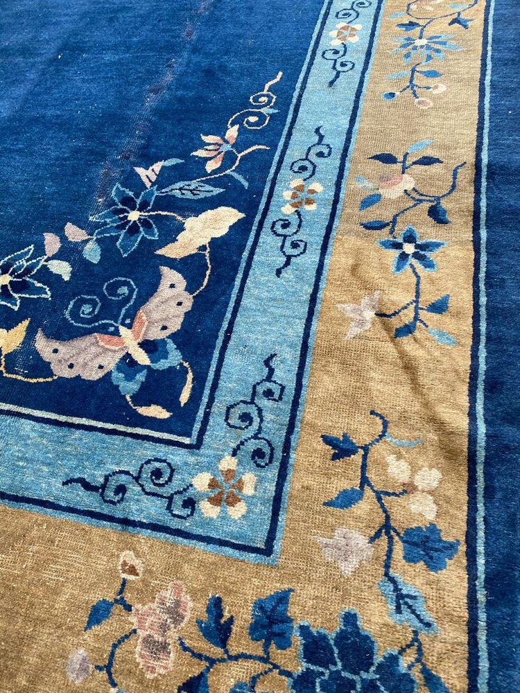 Large Antique Chinese Rug, 1890s for sale at Pamono