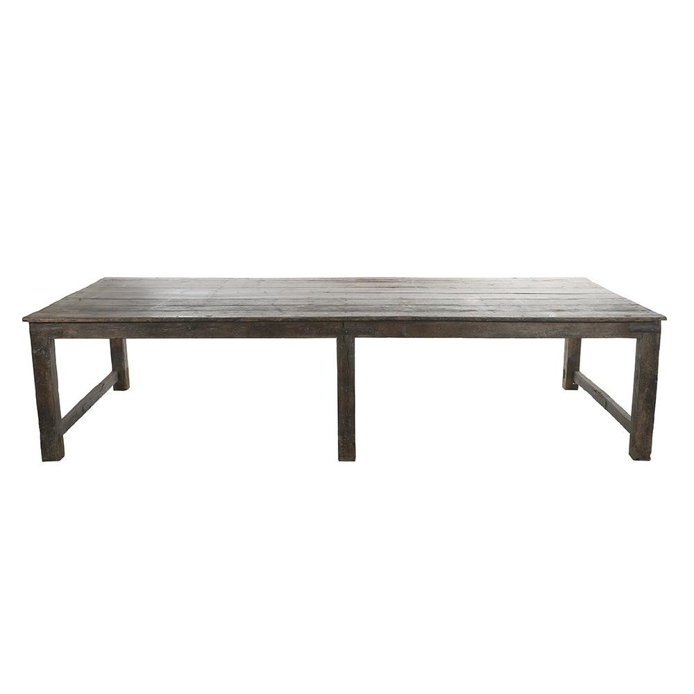 Large Vintage Teak Table for sale at Pamono