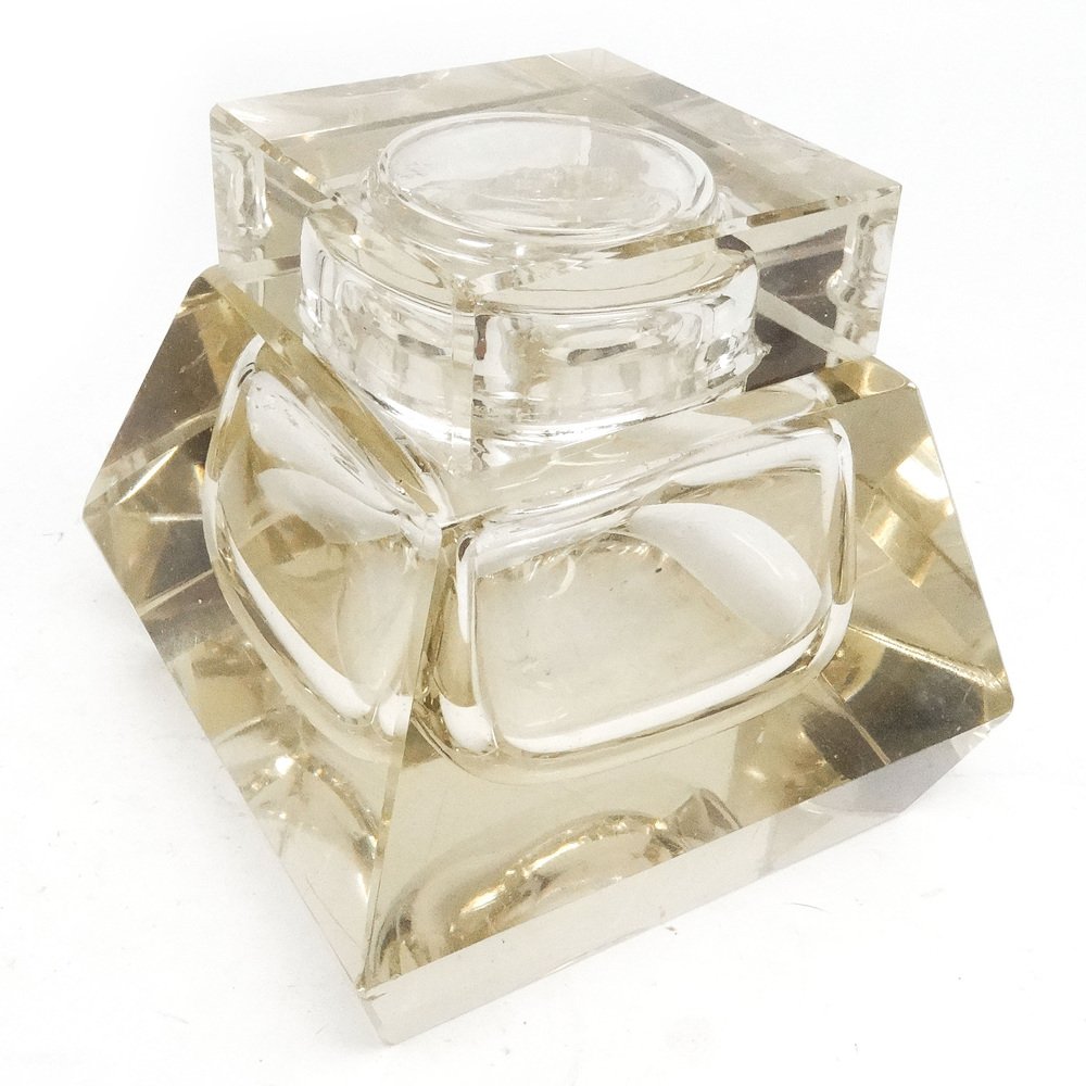 Art Deco Crystal Inkwell, Sweden, 1930s for sale at Pamono