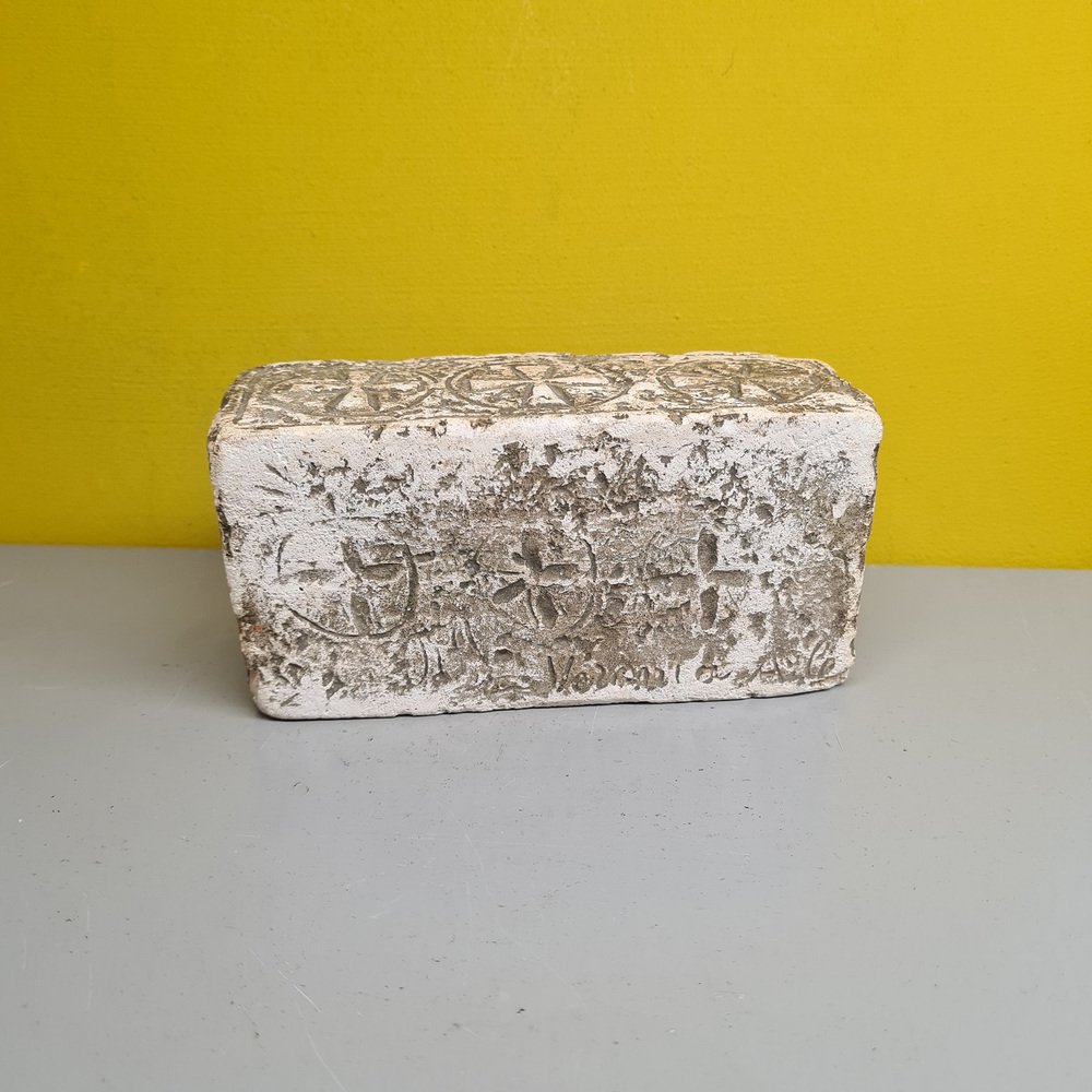 Early 20th Century French Plaster Sarcophagus Model from Arles for sale