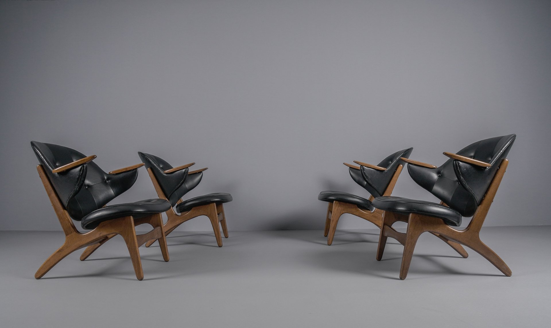 Model 33 Easy Chairs by Carl Edward Matthes, 1950s, Set of 2 for sale