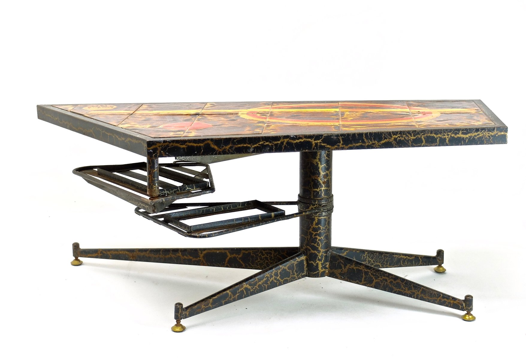 Table basse ou d'appoint italienne Gio Ponti I.S.A. Italia, circa 1950 Stratifié blanc En vente