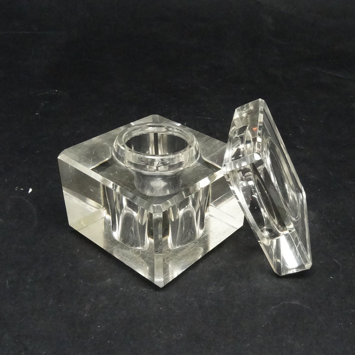 Art Deco Crystal Inkwell from Moser, Czechoslovakia, 1930s for sale at ...