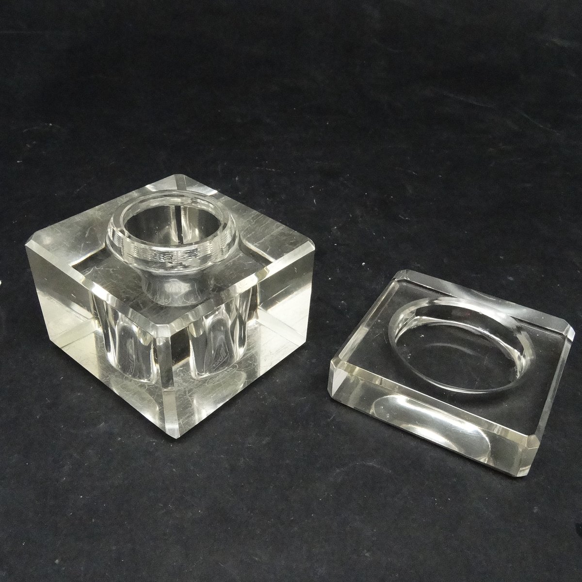 Art Deco Crystal Inkwell from Moser, Czechoslovakia, 1930s for sale at ...
