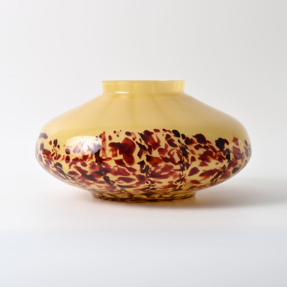 Art Deco Spatter Glass Vase from Franz Welz, 1920s for sale at Pamono