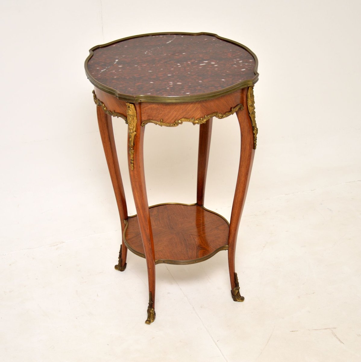 Antique French Marble Top Occasional Side Table, 1880s for sale at Pamono