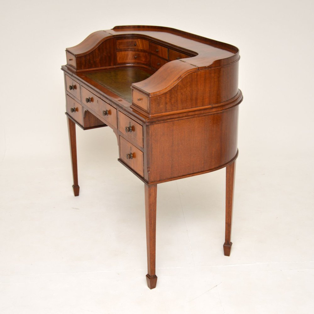 Antique Leather Top Desk from Carlton House, 1890s for sale at Pamono