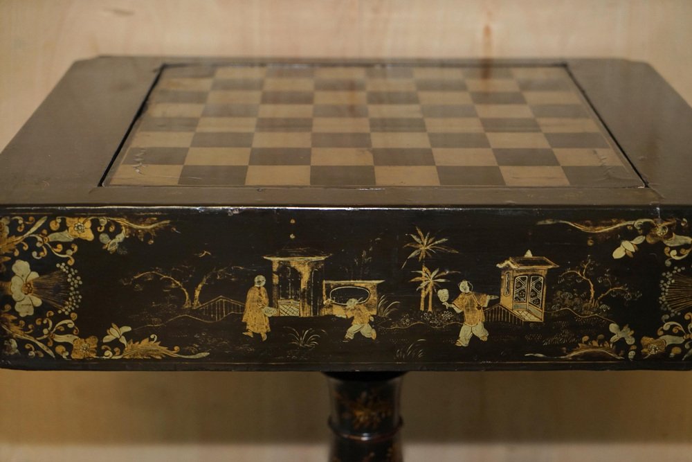Antiker georgischer Backgammon Tisch, 1820 bei Pamono kaufen Antiker georgischer Backgammon Tisch, 1820 bei Pamono kaufen