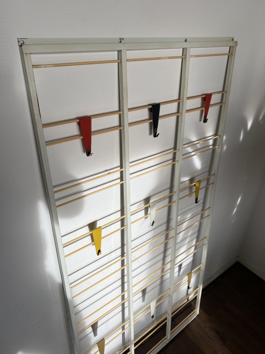 MidCentury Modernist Wall Mounted Coat Rack by Coen De Vries for