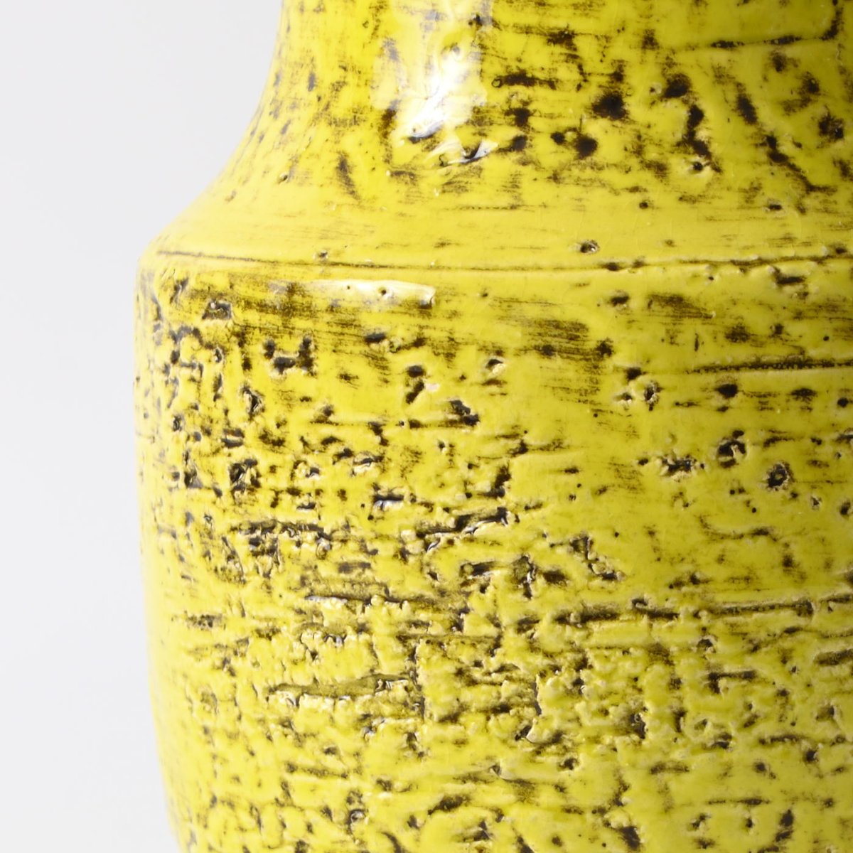 Yellow Ceramic Vase by Leo Knödgen, 1960s for sale at Pamono