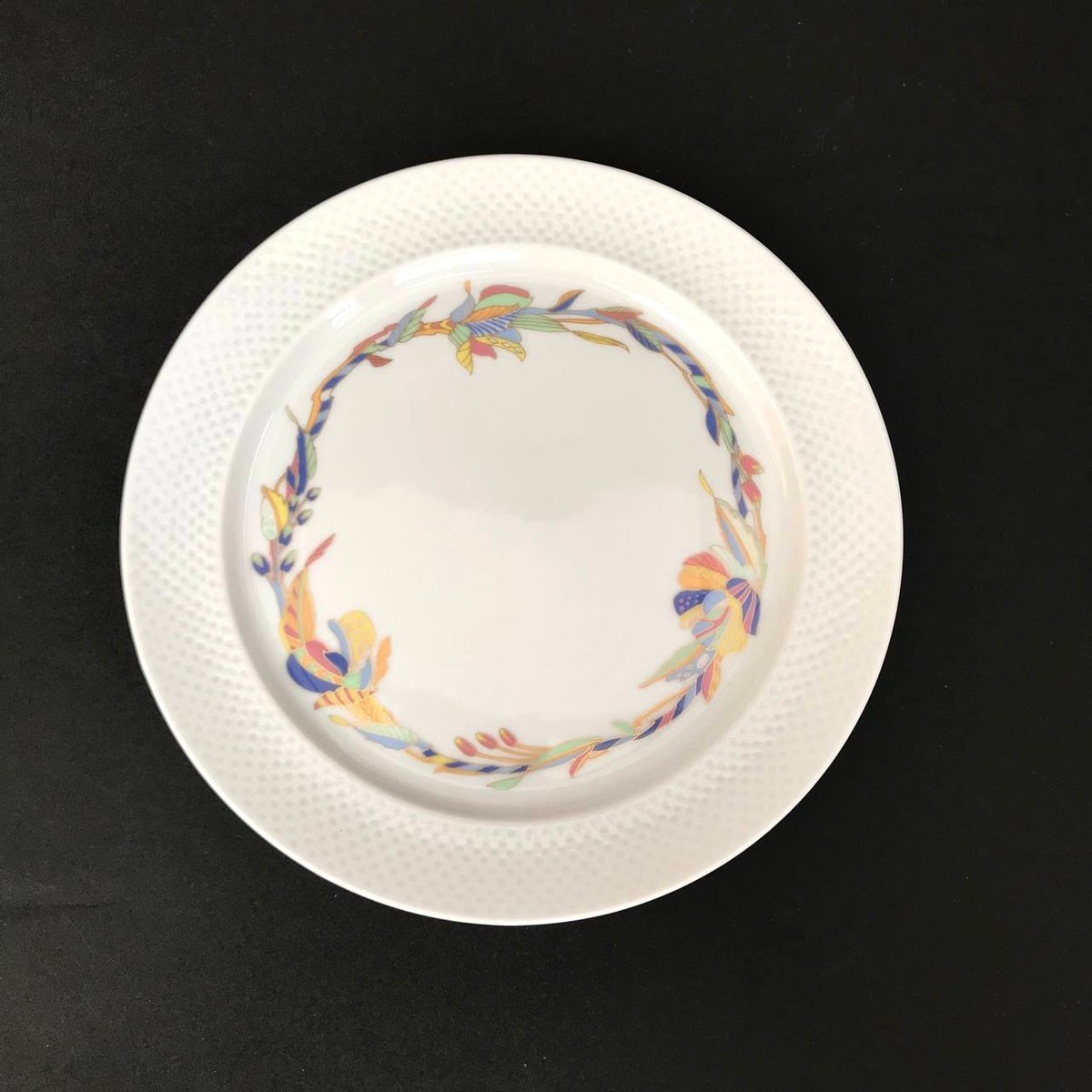 Assiette à Déjeuner Rosenthal Sanssouci Ivoire Diplomate - Porcelaine Multicolore
