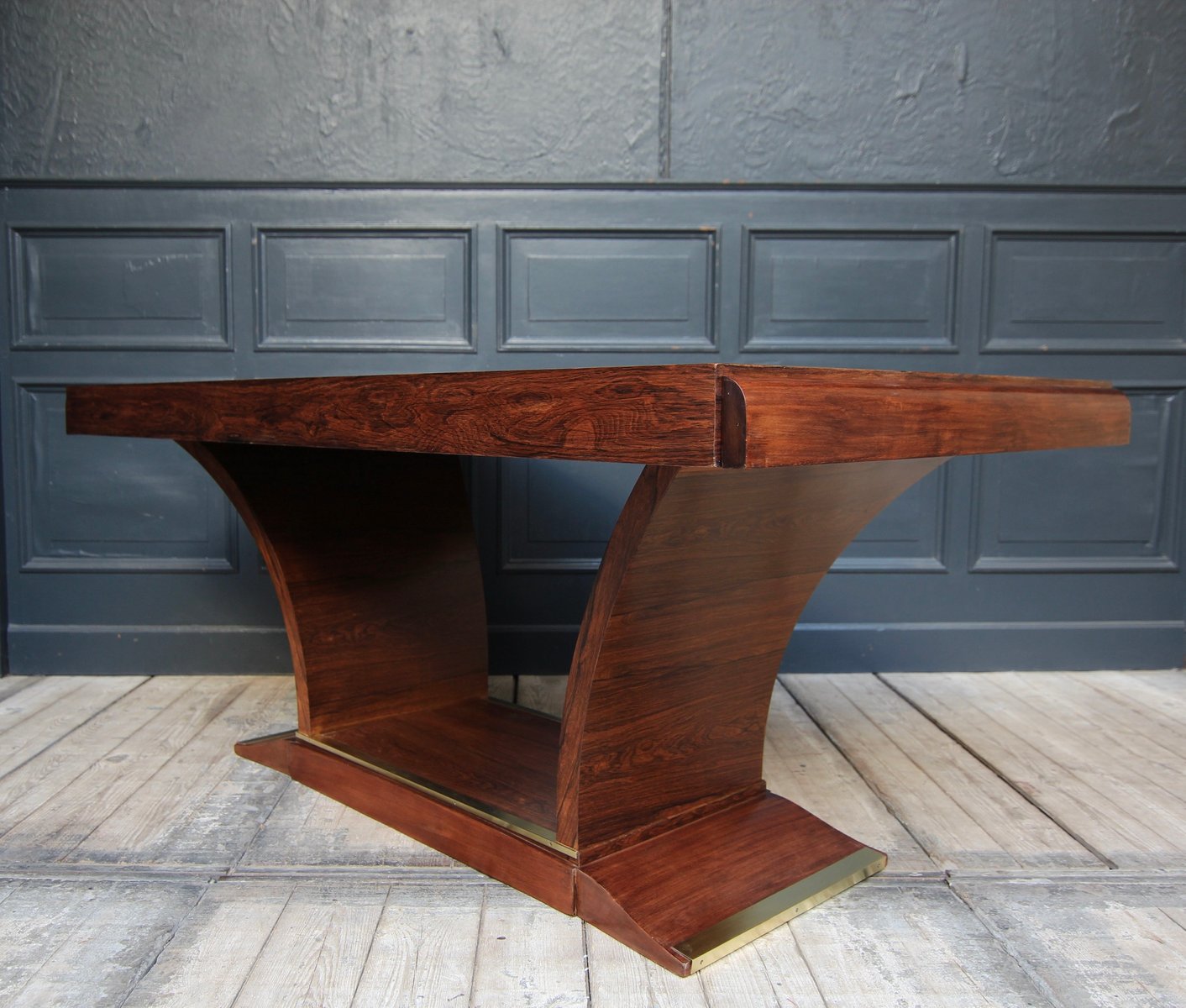 Französischer Art Deco Esstisch aus Palisander, 1930er bei Pamono kaufen