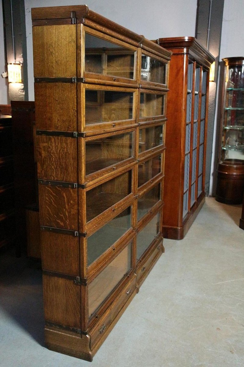Antique Globe Wernicke Bookcase, 1890s, Set of 12 for sale at Pamono