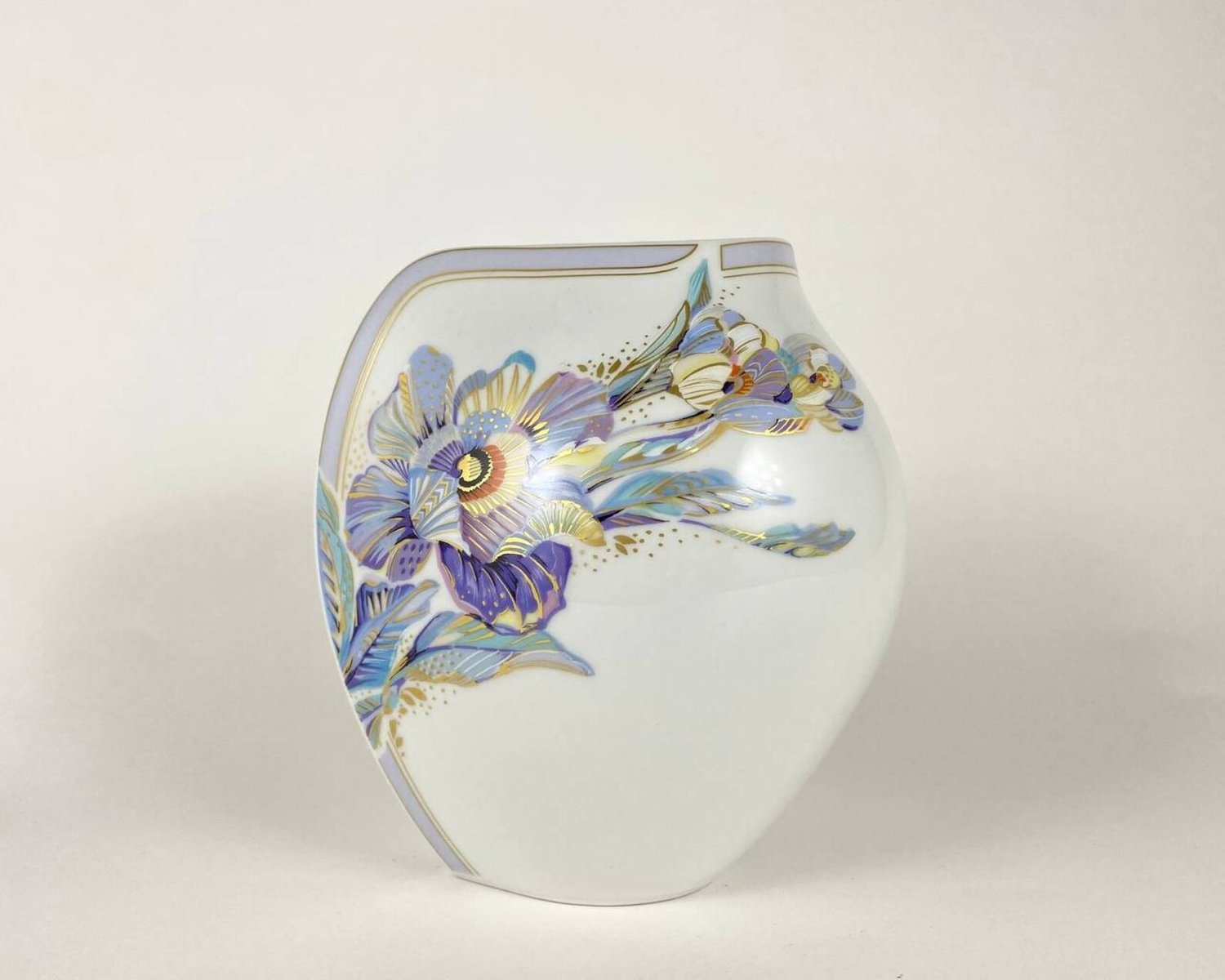 Vintage Gold Flower Vase by Kaiser, Annabelle K. Nossek, Germany