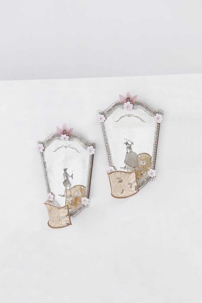 INDIKONB Set Specchi Artigianali: 12 Forme In Oro E Argento Per Arte Lippan E Gioielli