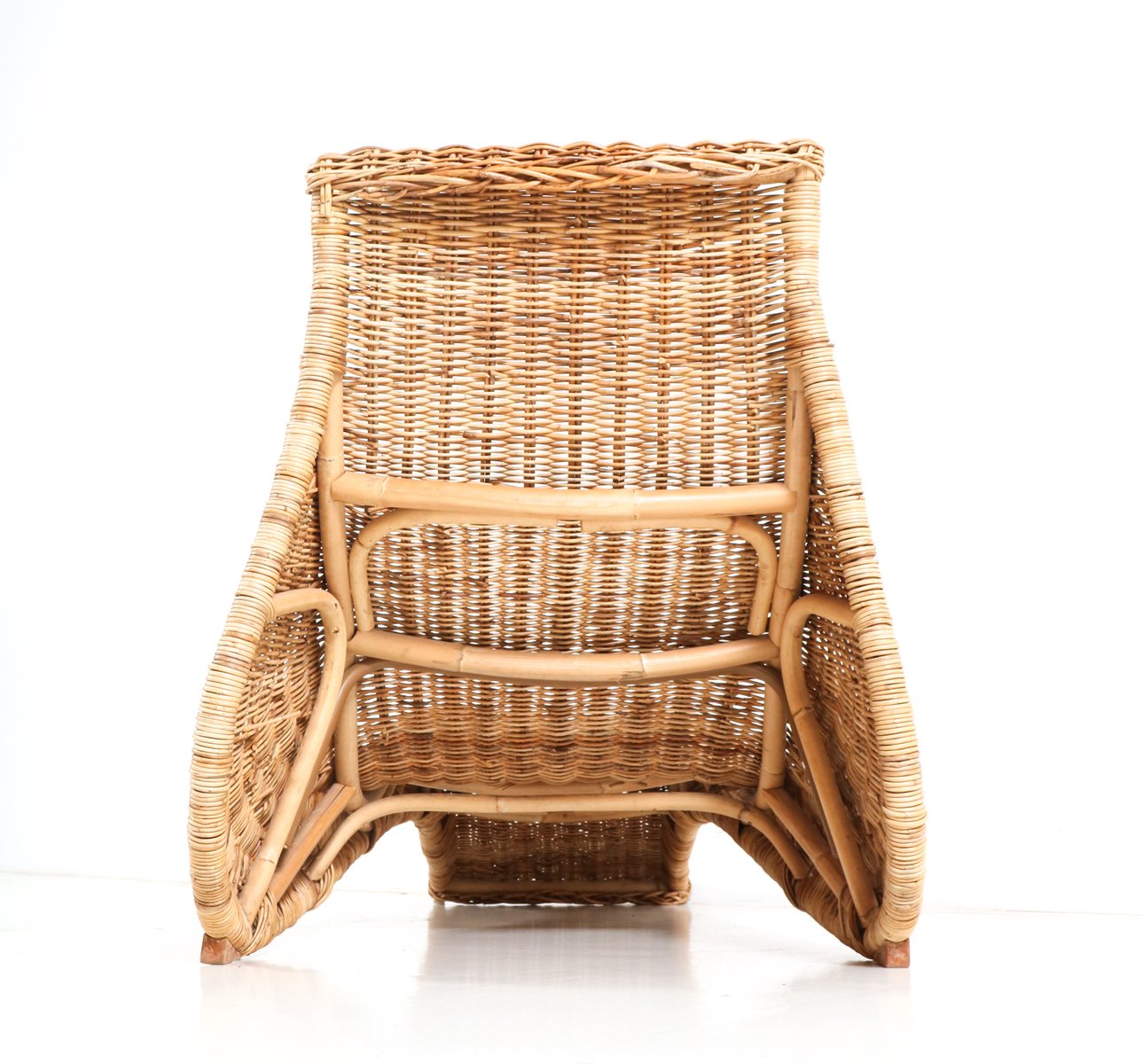 Chaise Longue Karlskrona Vintage en Osier par Carl Öjerstam pour Ikea
