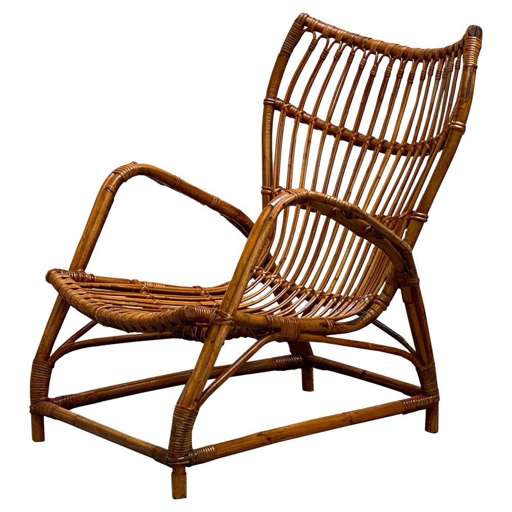 Sessel aus Bambus & Rattan, Italien, 1960er bei Pamono kaufen