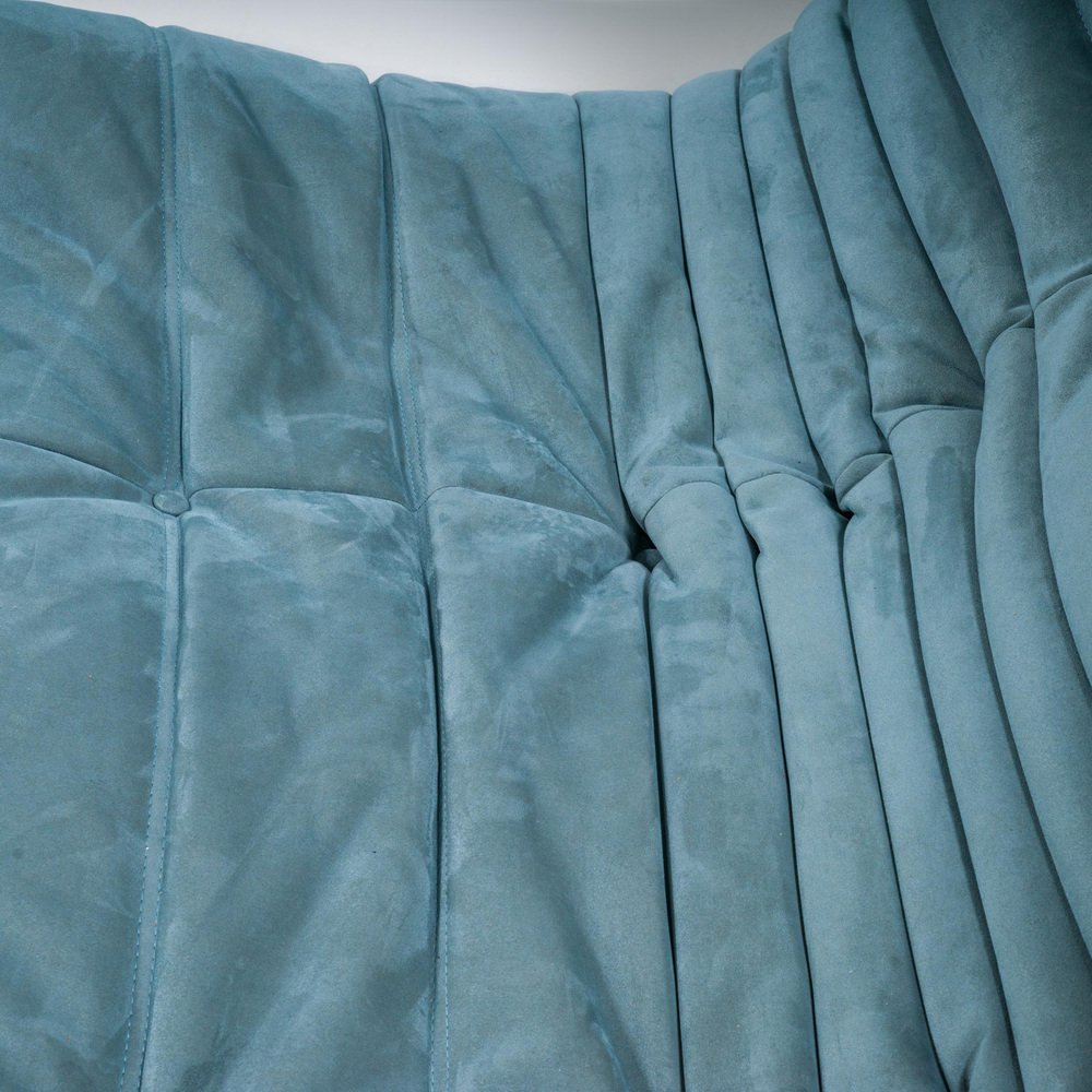 Togo Pale Blue Modular Sofa by Michel Ducaroy for Ligne Roset, 1970s