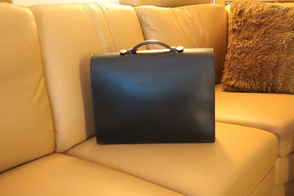 Leather Briefcase from Hermès, 2000s for sale at Pamono